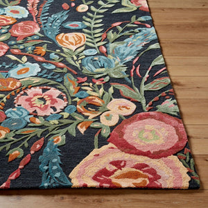 Livabliss Shindig Hand Tufted Wool Viscose Accent Rug Plush Sheen for Entryway or Bedside Midnight Blue, 2' x 3' SDG2306-23