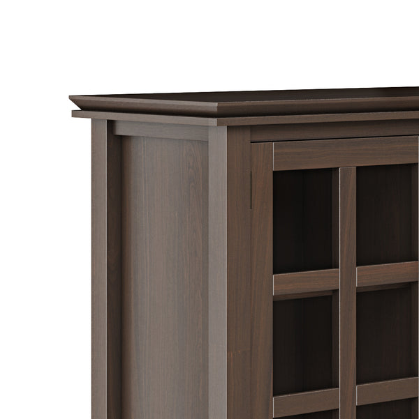 English Elm Artisan Medium Storage Cabinet In Tobacco Brown - Versatile Solid Wood With Adjustable Shelves & Style B136P158403