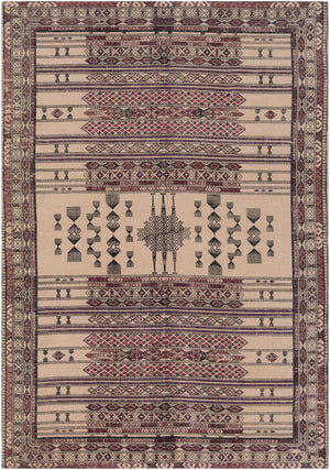 Surya Shadi 5' X 7'6" Handmade Jute Rug - Timeless Elegance, Durable Design, Spot Cleanable, India Crafted Red Jute Sdi1022-23