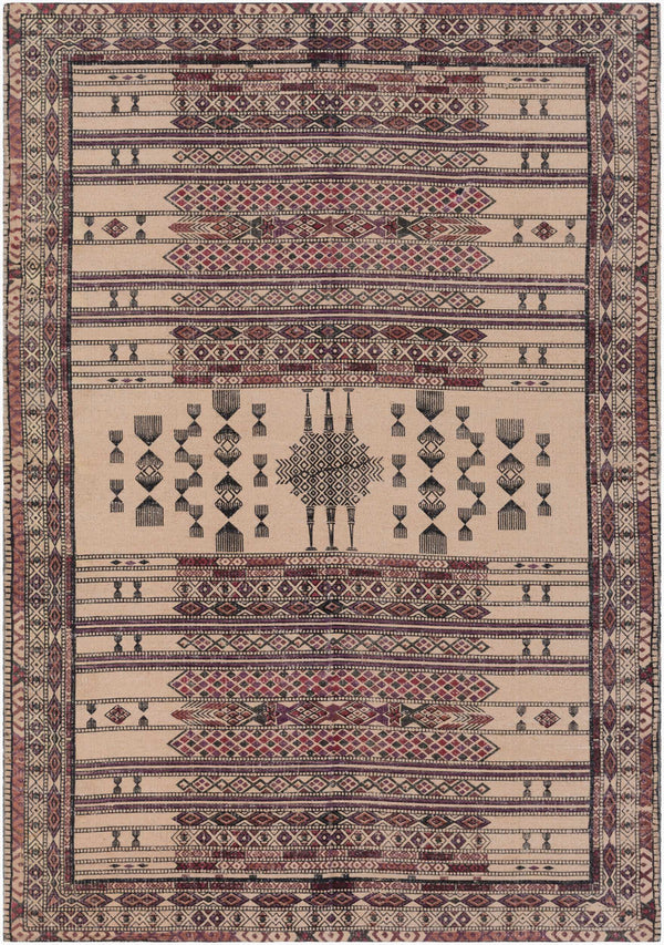 Surya Shadi 5' X 7'6" Handmade Jute Rug - Timeless Elegance, Durable Design, Spot Cleanable, India Crafted Red Jute Sdi1022-23