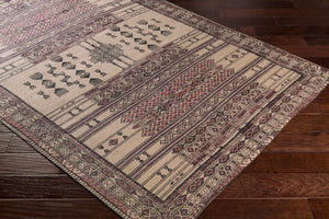 Surya Shadi 5' X 7'6" Handmade Jute Rug - Timeless Elegance, Durable Design, Spot Cleanable, India Crafted Red Jute Sdi1022-23