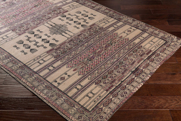 Surya Shadi 5' X 7'6" Handmade Jute Rug - Timeless Elegance, Durable Design, Spot Cleanable, India Crafted Red Jute Sdi1022-23