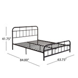 Christopher Knight Home® - Noble House - Berthoud Queen-Size Iron Bed Frame