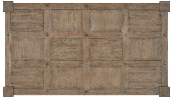 Hooker Furniture Commerce Jack O'bein Cocktail Table — Paned Veneer Top, Twisted Legs, Peg Accents, Medium Pine Finish 7228-80177-85