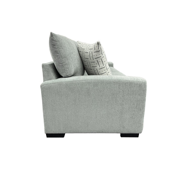 Porter Designs Clayton Modern Upholstered Sofa Collection - Chic Style For Elegant Living Spaces Teal Fabric 01-207-01-4346