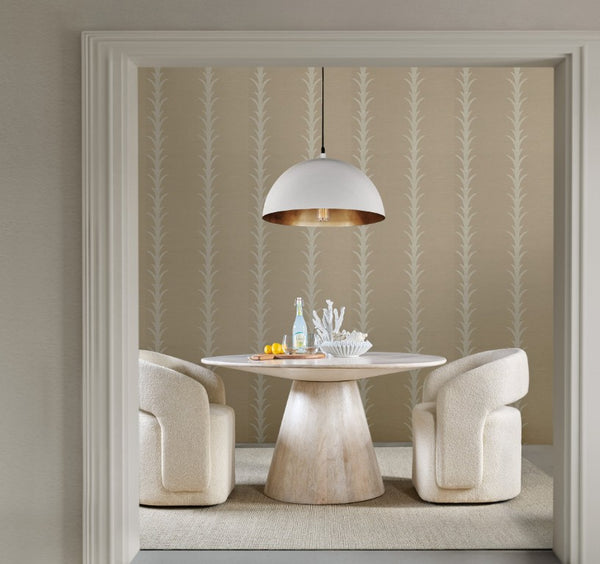 Hooker Furniture Commerce Barrel-Style Upholstered Dining Chair In Matera Pearl Fabric — Plush, Open-Back Beige Comfort For Modern Tables 7228-75022-05