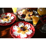 Snow Dot Plate - Set of 2 Hand-Painted