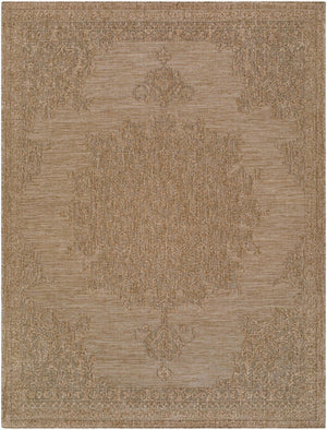 Livabliss Sandra Flatweave Polypropylene Area Rug Machine Woven for Indoor Outdoor High Traffic Spaces Beige, Mustard 5'3" x 7' SDR2300-537