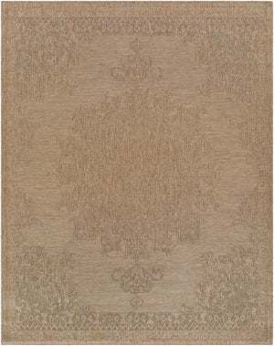 Livabliss Sandra Flatweave Polypropylene Area Rug Machine Woven for Indoor Outdoor High Traffic Spaces Beige, Mustard 7'10" x 10' SDR2300-71010