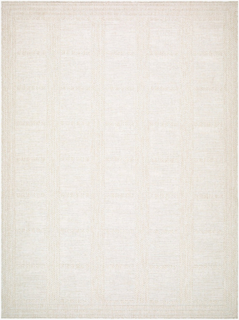Livabliss Sandra Flatweave Polypropylene Area Rug Machine Woven for High Traffic Entryways Beige, Cream 5'3" x 7' SDR2301-537