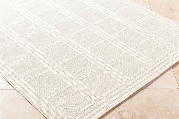 Livabliss Sandra Flatweave Polypropylene Area Rug Machine Woven for High Traffic Entryways Beige, Cream 5'3" x 7' SDR2301-537