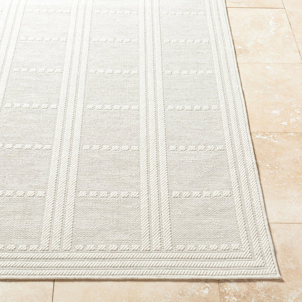 Livabliss Sandra Flatweave Polypropylene Area Rug Machine Woven for High Traffic Entryways Beige, Cream 5'3" x 7' SDR2301-537