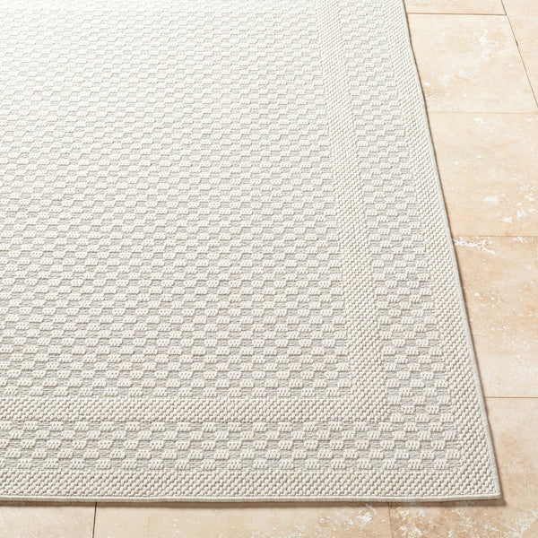 Livabliss Sandra Flatweave Polypropylene Area Rug Woven in Turkey for Indoor Outdoor Living Beige, Cream 5'3" x 7' SDR2302-537
