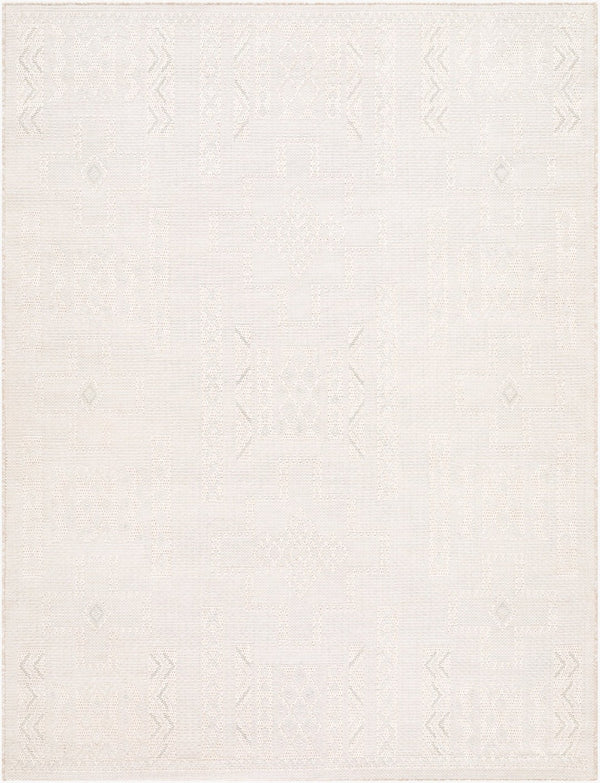 Livabliss Sandra Flatweave Polypropylene Area Rug Turkish Woven for High Traffic Indoor Outdoor Spaces Beige, Cream 5'3" x 7' SDR2303-537