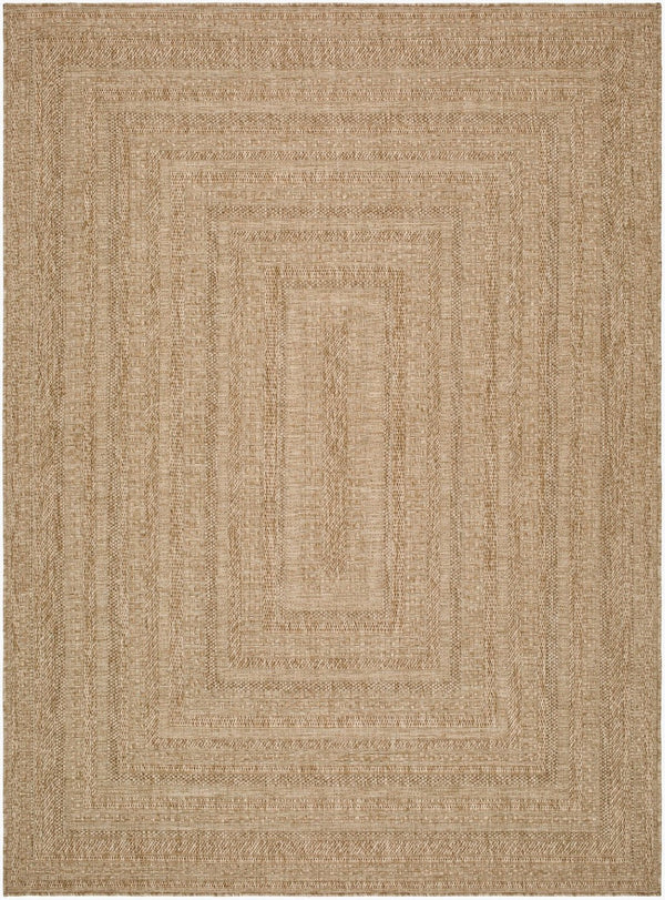 Livabliss Sandra Flatweave Polypropylene Area Rug Turkish Woven for Indoor Outdoor Living Spaces Beige, Mustard 5'3" x 7' SDR2304-537