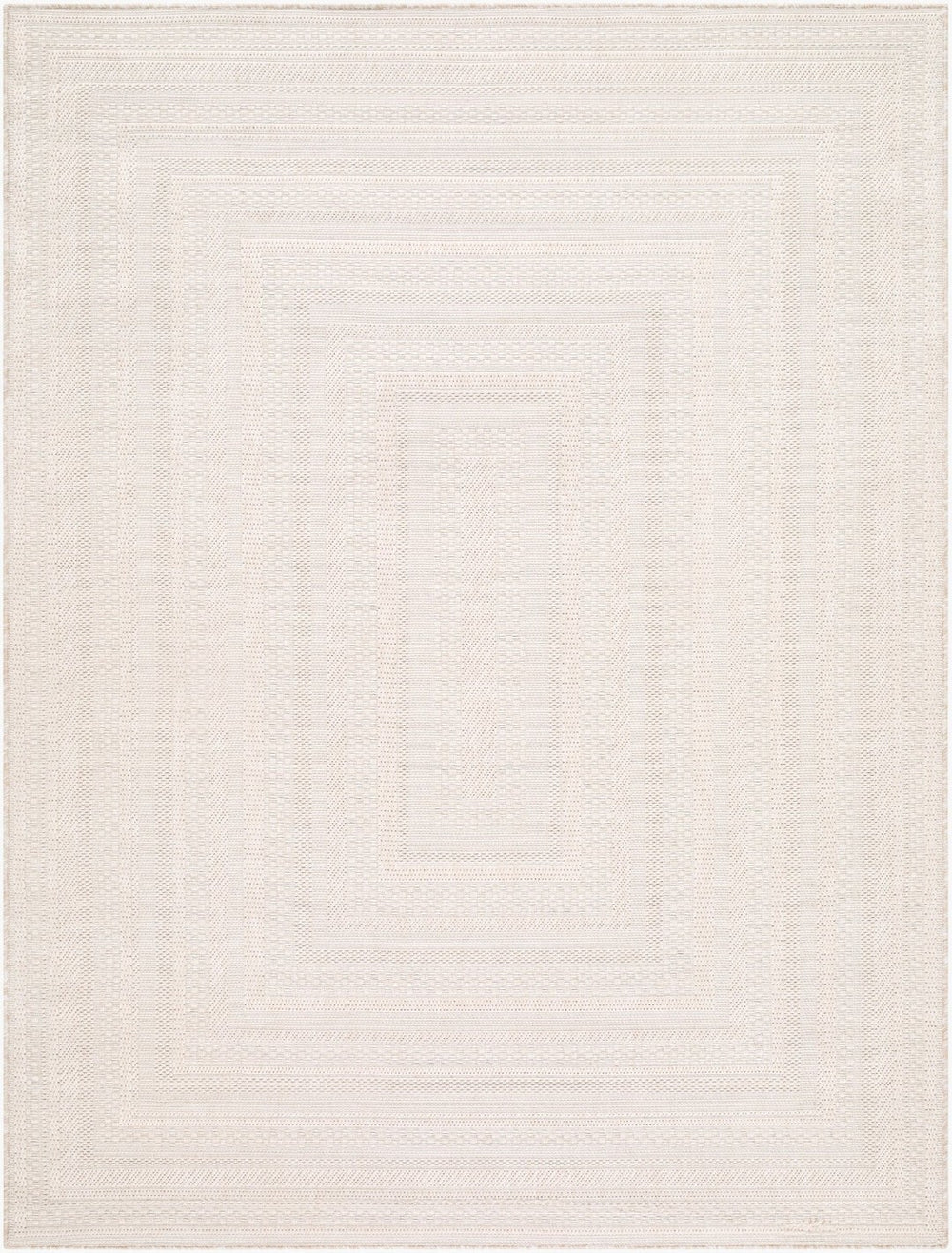 Livabliss Sandra Flatweave Polypropylene Area Rug Turkish Machine Woven for High Traffic Rooms Beige, Cream 7'10" x 10' SDR2305-71010