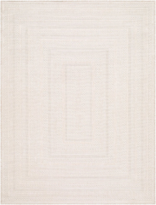 Livabliss Sandra Flatweave Polypropylene Area Rug Turkish Machine Woven for High Traffic Rooms Beige, Cream 7'10" x 10' SDR2305-71010