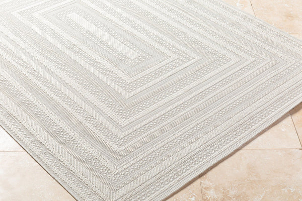 Livabliss Sandra Flatweave Polypropylene Area Rug Turkish Machine Woven for High Traffic Rooms Beige, Cream 7'10" x 10' SDR2305-71010