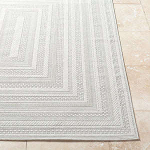 Livabliss Sandra Flatweave Polypropylene Area Rug Turkish Machine Woven for High Traffic Rooms Beige, Cream 7'10" x 10' SDR2305-71010