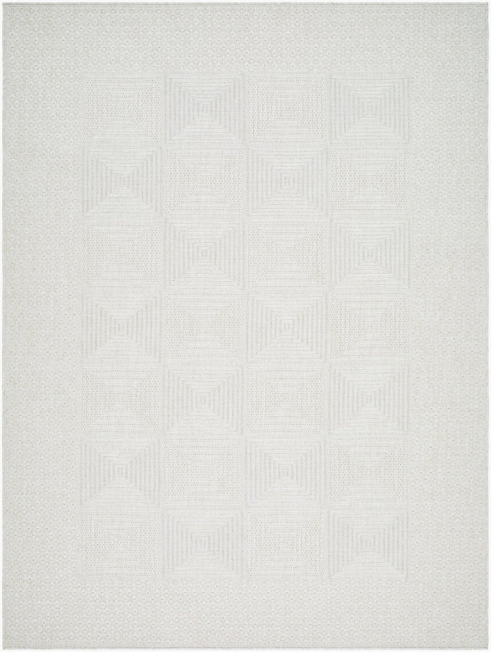 Livabliss Sandra Flatweave Polypropylene Area Rug for High Traffic Indoor Outdoor Spaces Beige, Cream 5'3" x 7' SDR2307-537