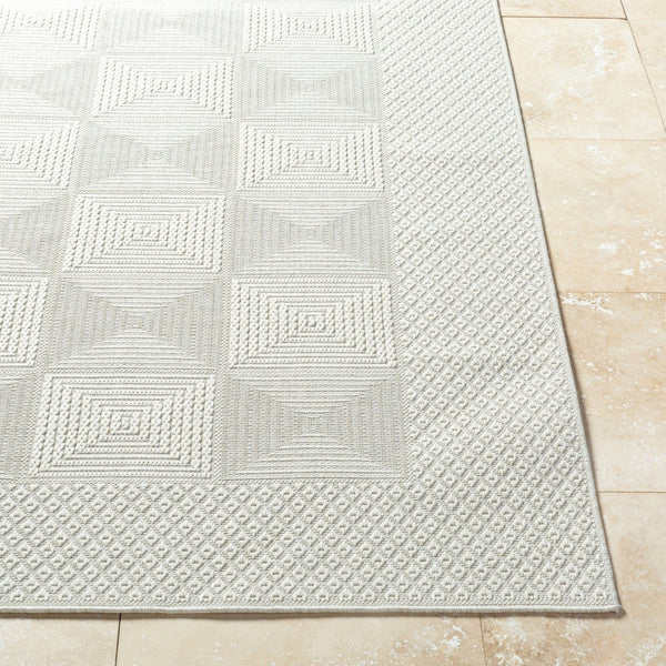 Livabliss Sandra Flatweave Polypropylene Area Rug for High Traffic Indoor Outdoor Spaces Beige, Cream 5'3" x 7' SDR2307-537