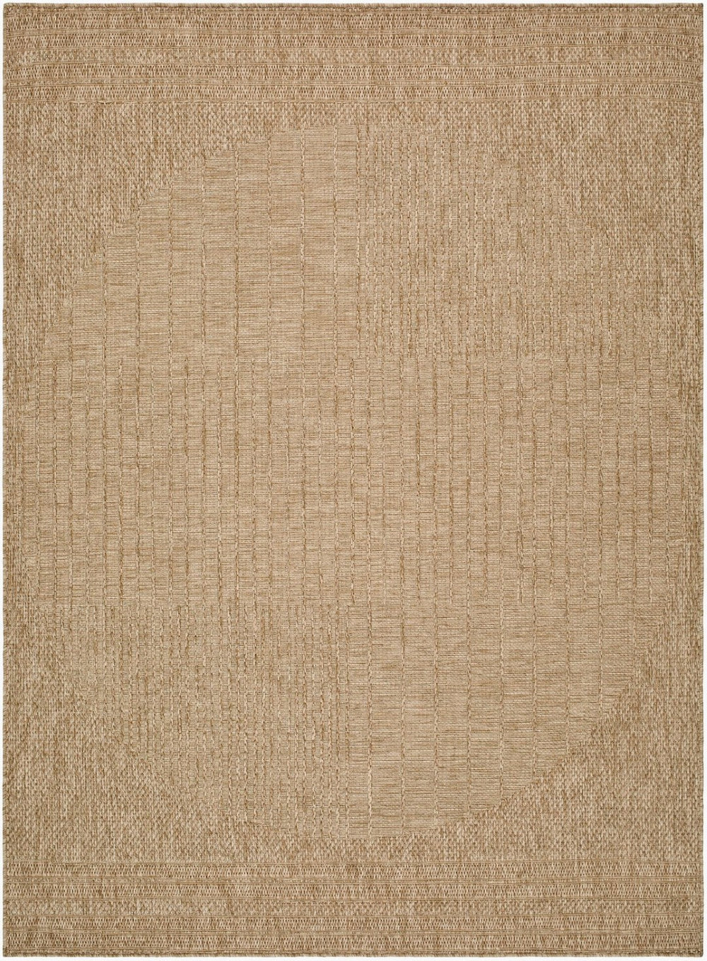 Livabliss Sandra Flatweave Polypropylene Area Rug Indoor Outdoor Durable Turkish Woven Floor Accent Beige, Mustard 7'10" x 10' SDR2308-71010