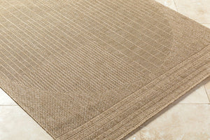 Livabliss Sandra Flatweave Polypropylene Area Rug Indoor Outdoor Durable Turkish Woven Floor Accent Beige, Mustard 7'10" x 10' SDR2308-71010