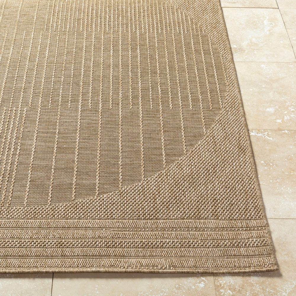 Livabliss Sandra Flatweave Polypropylene Area Rug Indoor Outdoor Durable Turkish Woven Floor Accent Beige, Mustard 7'10" x 10' SDR2308-71010
