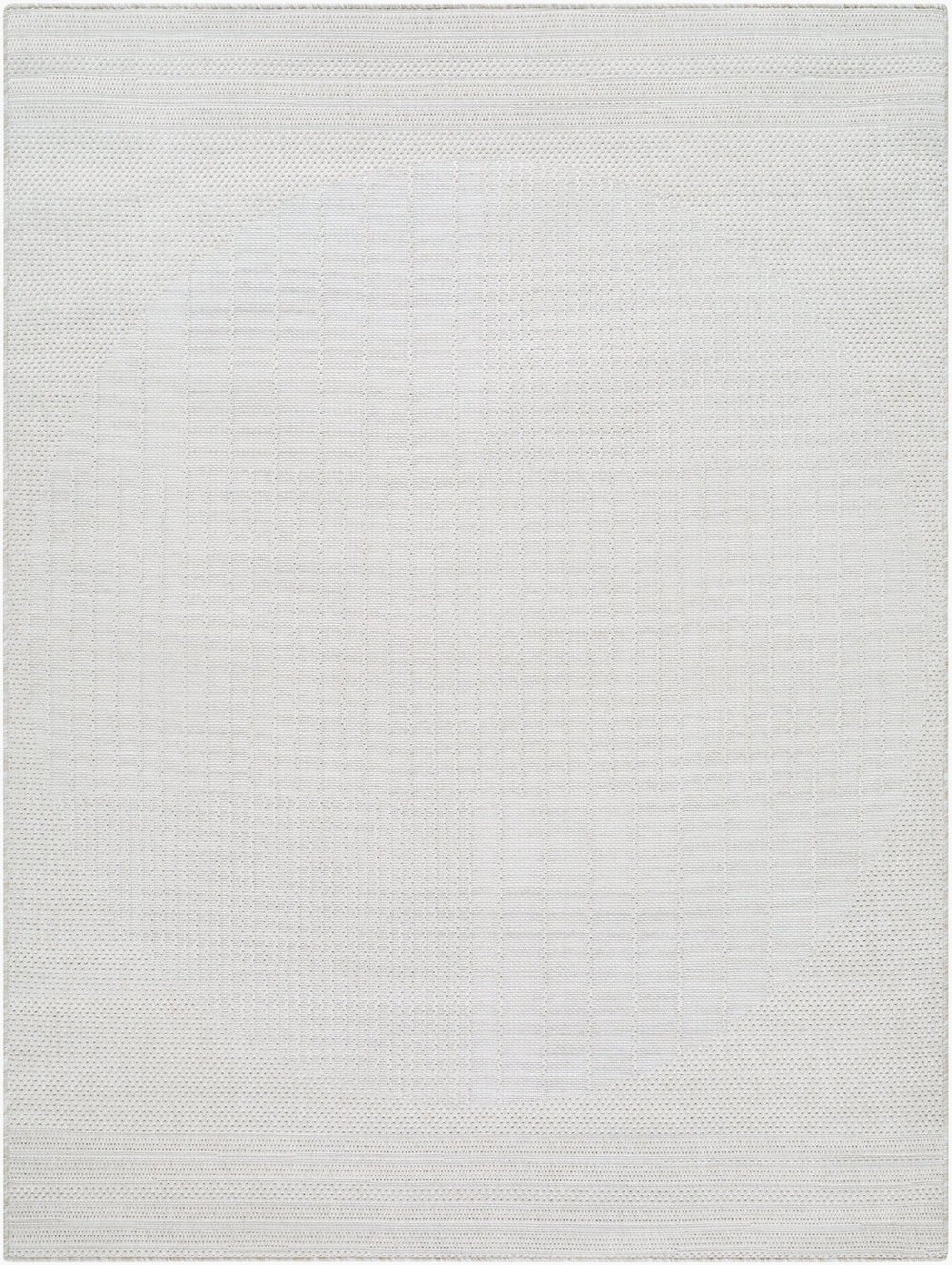 Livabliss Sandra Flatweave Polypropylene Indoor Outdoor Rug Turkish Woven Low Pile Patio Floor Beige, Cream 5'3" x 7' SDR2309-537