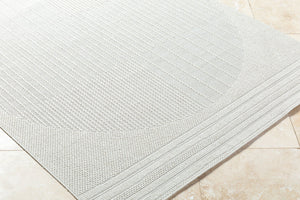 Livabliss Sandra Flatweave Polypropylene Indoor Outdoor Rug Turkish Woven Low Pile Patio Floor Beige, Cream 5'3" x 7' SDR2309-537