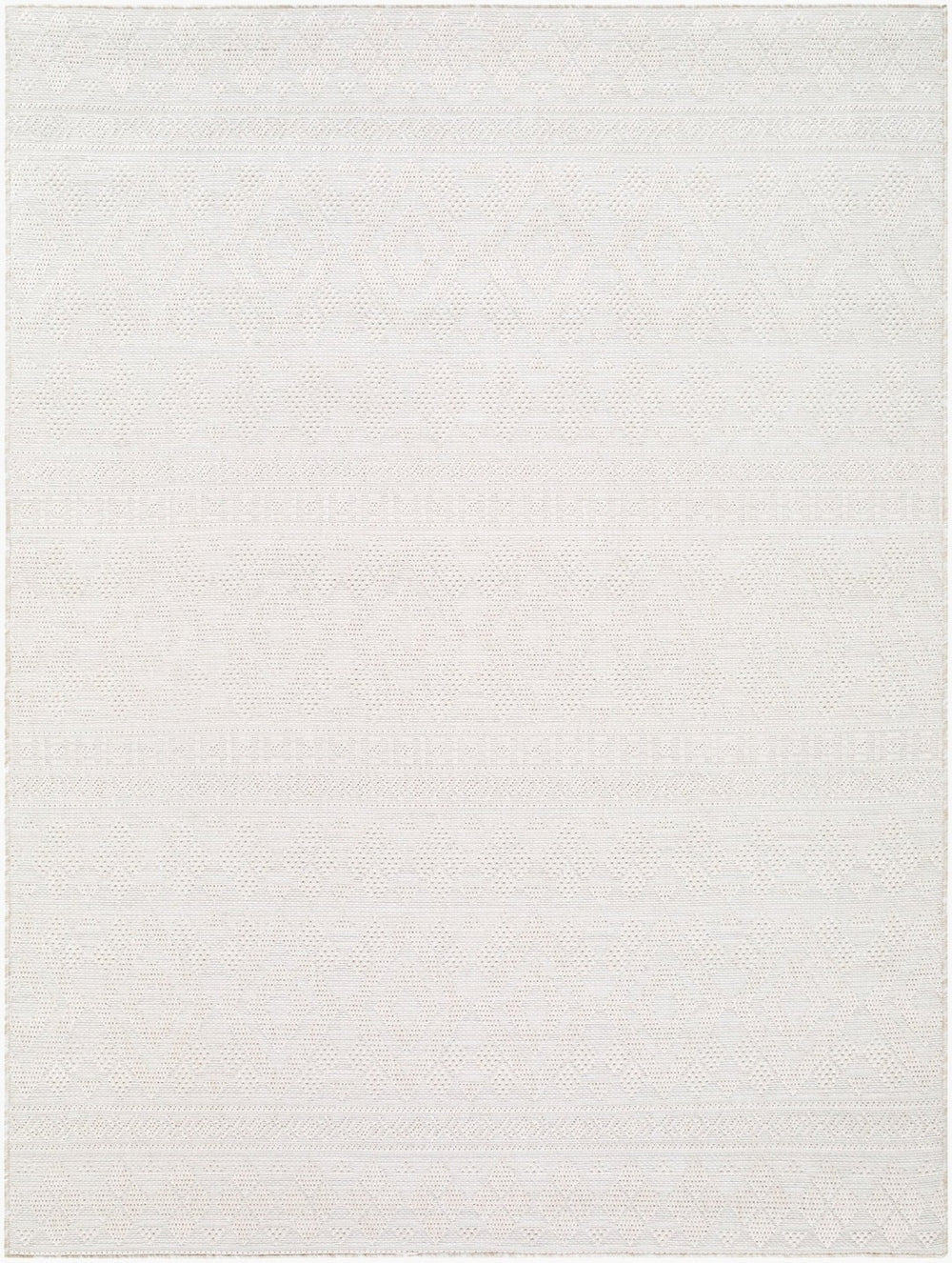 Livabliss Sandra Flatweave Polypropylene Area Rug Turkish Woven Indoor Outdoor Durable Low Pile Beige, Cream 6'7" x 9' SDR2310-679