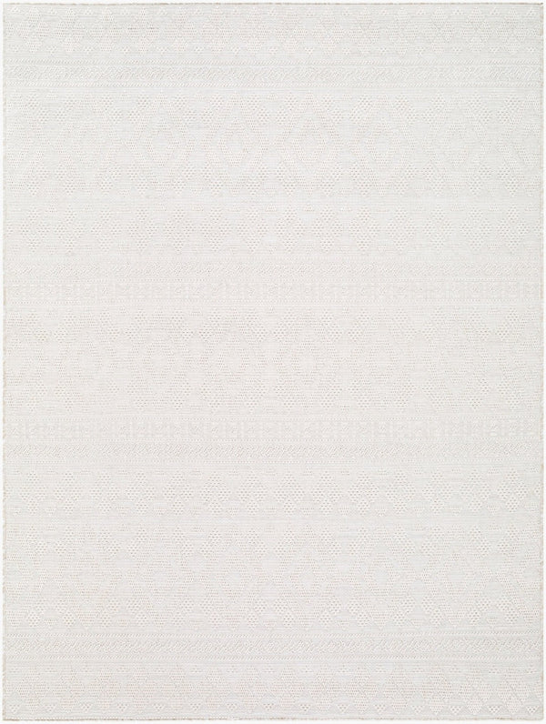 Livabliss Sandra Flatweave Polypropylene Area Rug Turkish Woven Indoor Outdoor Durable Low Pile Beige, Cream 6'7" x 9' SDR2310-679
