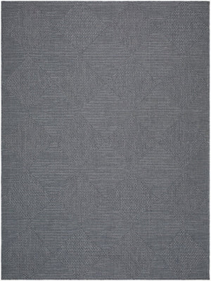 Livabliss Sandra Flatweave Polypropylene Area Rug Turkish Machine Woven for Indoor Outdoor Use Charcoal, Gray 5'3" x 7' SDR2312-537
