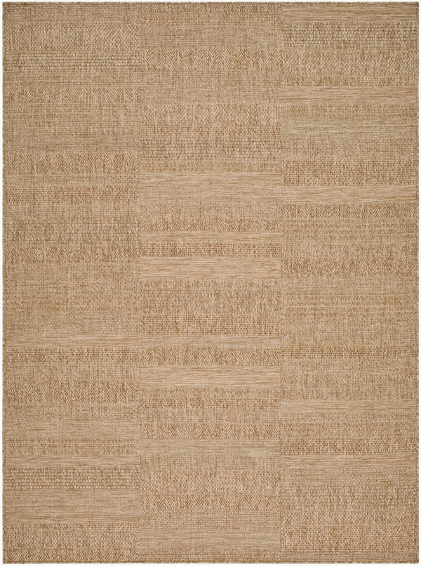 Livabliss Sandra Flatweave Polypropylene Area Rug Turkish Woven Indoor Outdoor Low Profile Beige, Mustard 7'10" x 10' SDR2313-71010