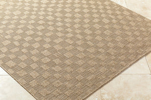Livabliss Sandra Flatweave Polypropylene Area Rug Turkish Machine Woven Indoor Outdoor Accent Beige, Mustard 5'3" x 7' SDR2315-537