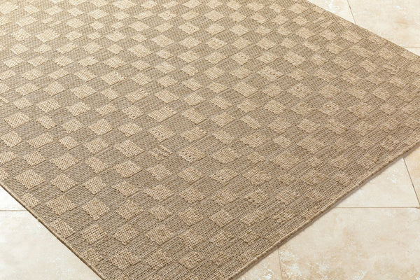 Livabliss Sandra Flatweave Polypropylene Area Rug Turkish Machine Woven Indoor Outdoor Accent Beige, Mustard 5'3" x 7' SDR2315-537