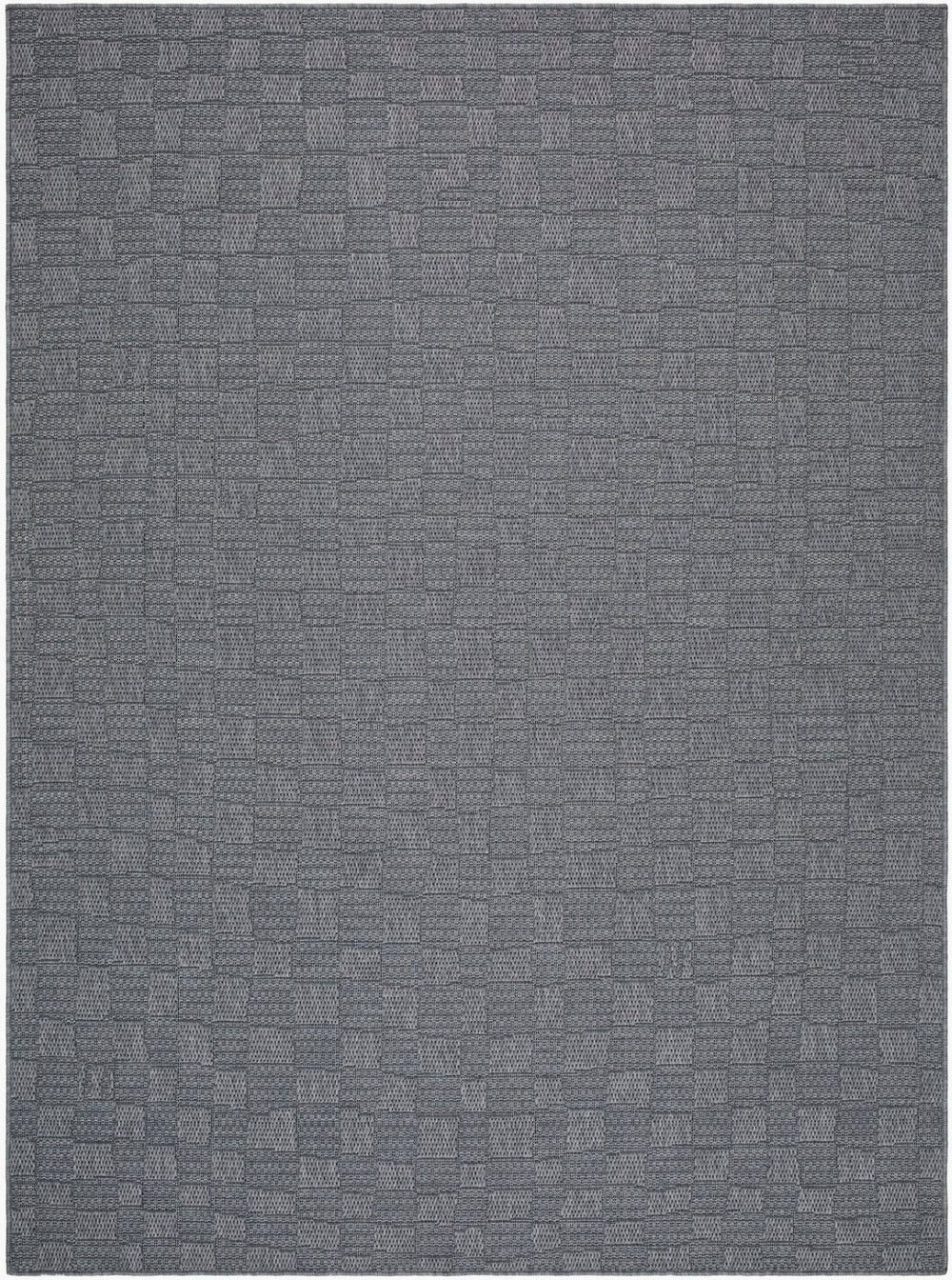 Livabliss Sandra Flatweave Polypropylene Area Rug Turkish Woven for Dining Patio High Traffic Rooms Charcoal, Gray 7'10" x 10' SDR2316-71010