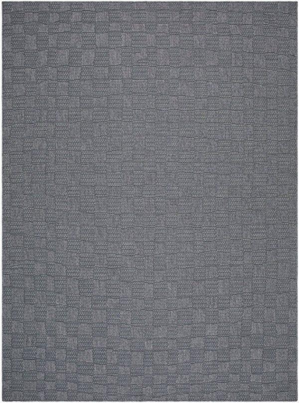 Livabliss Sandra Flatweave Polypropylene Area Rug Turkish Woven for Dining Patio High Traffic Rooms Charcoal, Gray 7'10" x 10' SDR2316-71010