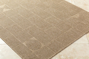 Livabliss Sandra Flatweave Polypropylene Area Rug Turkish Machine Woven for High Traffic Spaces Beige, Mustard 7'10" x 10' SDR2319-71010