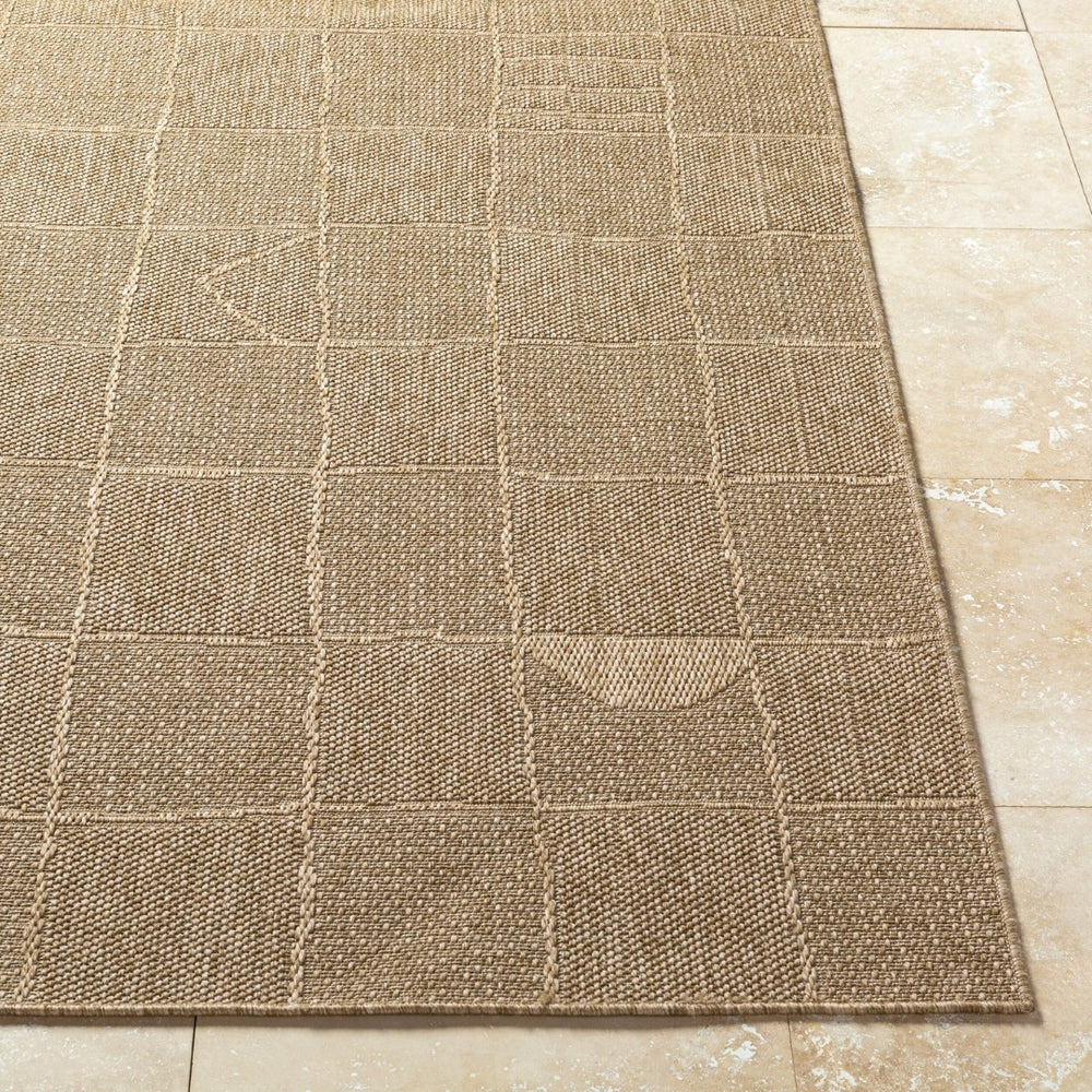 Livabliss Sandra Flatweave Polypropylene Area Rug Turkish Machine Woven for High Traffic Spaces Beige, Mustard 7'10" x 10' SDR2319-71010