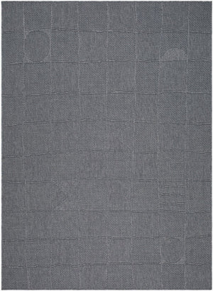 Livabliss Sandra Flatweave Polypropylene Area Rug Turkish Woven Indoor Outdoor Durable Floor Accent Charcoal, Gray 5'3" x 7' SDR2320-537