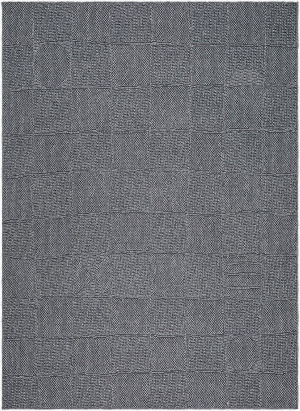 Livabliss Sandra Flatweave Polypropylene Area Rug Turkish Woven Indoor Outdoor Durable Floor Accent Charcoal, Gray 5'3" x 7' SDR2320-537