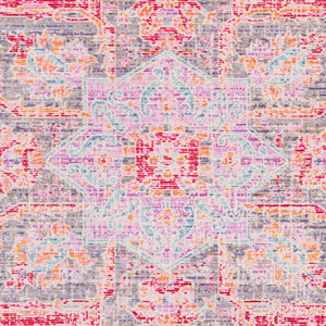 Livabliss Seasoned Treasures Traditional Polyester Accent Rug for Entryways and Bedside Areas Taupe, Lavender 2' x 3' SDT2304-23