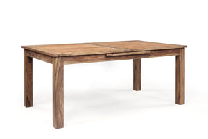 Porter Designs Porter Urban Solid Sheesham Wood Pop-up Leaf Dining Table - Modern Style For Contemporary Homes Natural Wood 07-117-01-1226