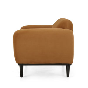 English Elm Loveseat Boucle Velvet Curved Birch Frame Compact Seating for Modern Living Rooms 74315.00TUMR