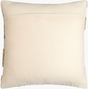 Surya Sand Dunes Accent Pillow - 18"X18" Cozy Wool & Cotton Decorative Cushion For Home Charm & Comfort Beige Wool,Cotton,Cotton Sdu001-1818