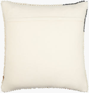 Surya Sand Dunes Accent Pillow - 18"X18" Cozy Wool & Cotton Decorative Cushion For Home Charm & Comfort Beige Wool,Cotton,Cotton Sdu003-2222d