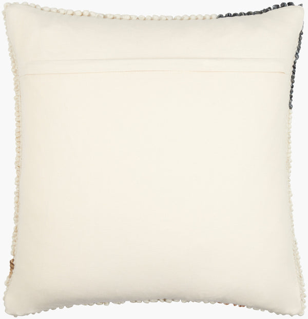 Surya Sand Dunes Accent Pillow - 18"X18" Cozy Wool & Cotton Decorative Cushion For Home Charm & Comfort Beige Wool,Cotton,Cotton Sdu003-2222d