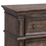 Pulaski Furniture Woodbury Two Drawer Nightstand with USB in Cowboy Boots Brown Brown, Cowboy Boots Brown Rubberwood P351140