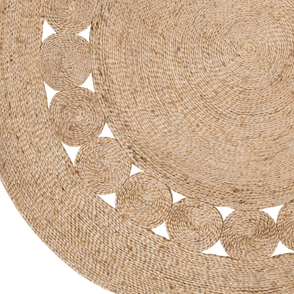 Surya Sundaze 3' X 3' Handmade Jute Rug - Rustic Farmhouse Charm, Durable & Easy-care For Cozy Homes Beige Jute Sdz1008-5rd